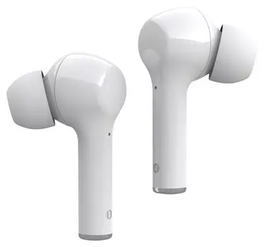 Гарнитура вкладыши Digma TWS-11 белый беспроводные bluetooth в ушной раковине