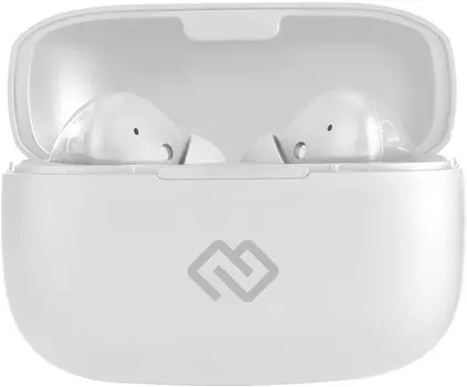 Гарнитура вкладыши Digma TWS-12 белый беспроводные bluetooth в ушной раковине (TWS12W)