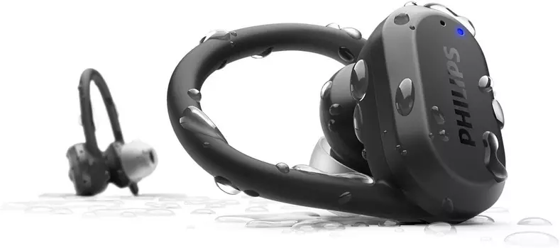 Гарнитура вкладыши Philips TAA7306BK/00 черный беспроводные bluetooth крепление за ухом
