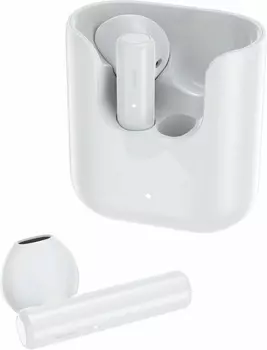 Гарнитура вкладыши QCY T12 белый беспроводные bluetooth в ушной раковине
