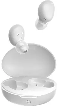 Гарнитура вкладыши QCY T16 белый беспроводные bluetooth в ушной раковине