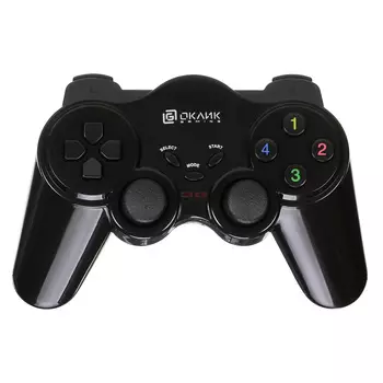Геймпад Оклик GP-400MW черный USB Беспроводной виброотдача