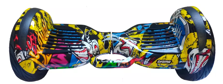 Гироскутер Digma Street 10" 4000mAh желтый (сумка в комплекте)