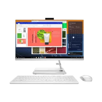 IdeaCentre AIO 3 24ITL6 23.8'' FHD(1920x1080) IPS/Intel Core i3-1115G4 3.0GHz Dual/4GB/256GB SSD/Integrated/noDVD/WiFi/BT5.1/HD Web Camera/KB+MOUSE(USB)/DOS/1Y/WHITE