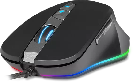 Игровая мышь SVEN RX-G970 USB (6+1кл. 500-4000 DPI, ПО, SoftTouch, подсветка) Sven SV-016401
