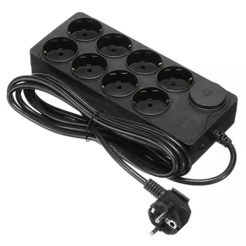 IPPON Сетевой фильтр BK-238 3м (8 розеток) черный (коробка) (588044)