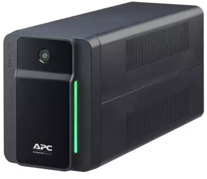 Источник бесперебойного питания APC Easy UPS 700 ВА, 360 Вт, линейно-интерактивный, автоматическая регулировка напряжения, 140-300 В, (2) Schuko CEE 7 розеток батарейное резервирование, входной не отключаемый кабель 1,2 м, размеры (В x Ш x Г) 138 x 98 x 3