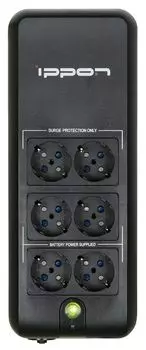 Источник бесперебойного питания Ippon Back Verso 400 200Вт 400ВА черный