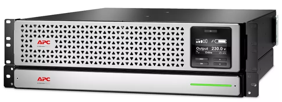 Источник бесперебойного питания мощностью 1500ва c li-ion батареей APC Smart-UPS SRT Li-Ion RM, 1500VA/1350W, On-line, Extended-run, Rack 3U, LCD, USB, SmartSlot, 5 year warranty (SRTL1500RMXLI)