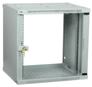 ITK Шкаф LINEA WE 9U 550x350мм дверь стекло серый (LWE3-09U53-GF)