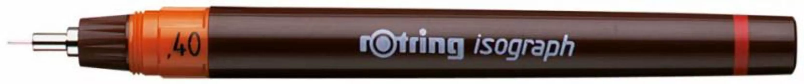 Изограф Rotring 1903491 0.4мм корпус бордовый пластик съемный пишущий узел/заправка тушь