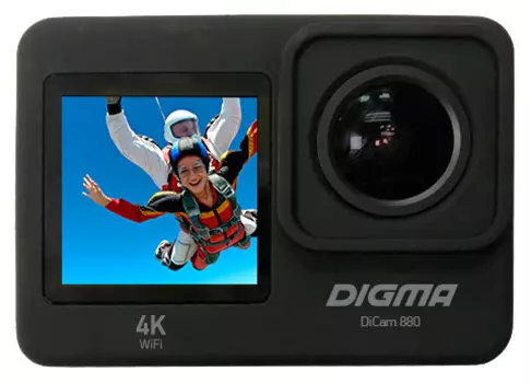 Экшн-камера Digma DiCam 880 черный