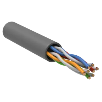 Каб. в. п. u/utp кат. 5 cca 4 пары pvc 1м сер. generica Каб. в. п. U/UTP кат. 5 CCA 4 пары PVC 1м сер. GENERICA (BC1-C504-111-305-G)