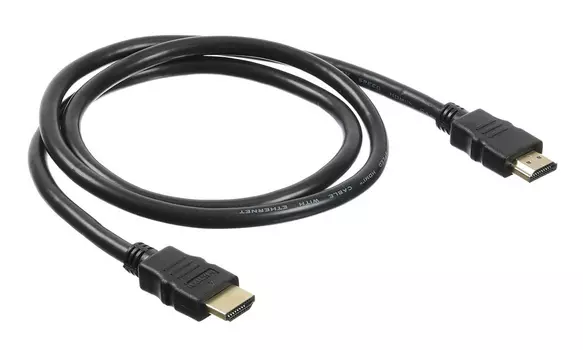 Кабель аудио-видео Buro HDMI 2.0 HDMI (m)/HDMI (m) 1м. Позолоченные контакты черный (BHP HDMI 2.0-1)