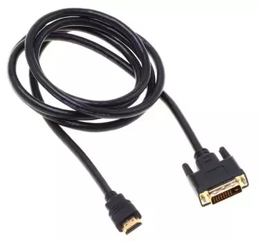 Кабель аудио-видео Buro HDMI (m)/DVI-D (Dual Link) (m) 1.8м. Позолоченные контакты черный (BHP RET HDMI_DVI18)