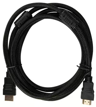 Кабель аудио-видео Buro HDMI (m)/HDMI (m) 2м. феррит.кольца Позолоченные контакты черный (HDMI-V1.4-2MC)