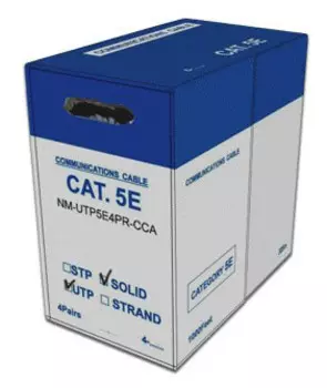 Кабель информационный Lanmaster NM-UTP5E4PR-CCA кат.5е U/UTP не экранированный 4X2X24AWG PVC внутренний 305м серый