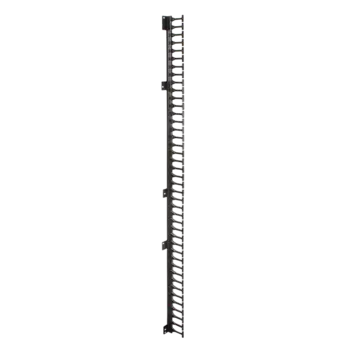 Кабельная гребенка 42U с пальцами глубиной 169 мм, для шкафов LANMASTER DCS шириной 800 мм, 2 шт. в компл., черная (LAN-DC-CB-42Ux8-PF/L)
