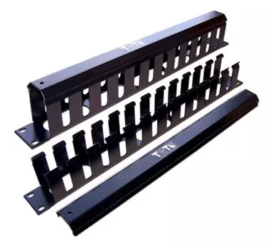 Кабельный органайзер Горизонтальный Lanmaster TWT-ORG/CV-1U односторонний пальцы 1U шир.:19"