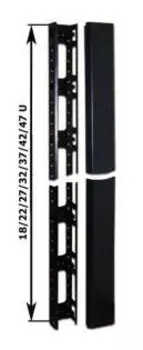 Кабельный органайзер Вертикальный Lanmaster TWT-CBB-ORG42U односторонний 42U