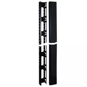 Кабельный органайзер вертикальный, 47U, для шкафов серии Business шириной 800 и однорамных стоек, металл, черный (TWT-CBB-ORG47U)