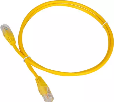Кабель Патч-корд Lanmaster UTP TWT-45-45-10-YL вилка RJ-45-вилка RJ-45 кат.5е 10м желтый ПВХ (уп.:1шт)