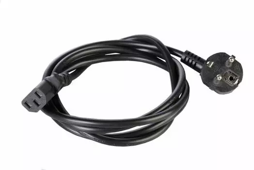 Кабель Rem R-10-Cord-C13-S-1.8 C13-Schuko проводник.:3x1мм2 1.8м 220В 10А (упак.:1шт) черный