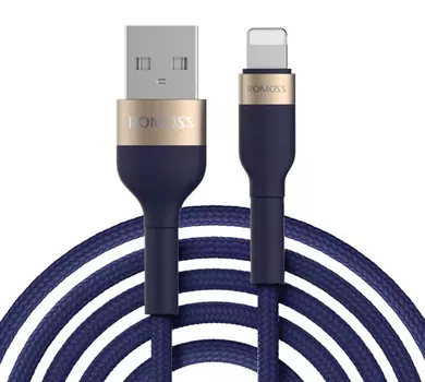 Кабель Romoss CB126 DYDC01010/CB126-81-733 USB (m)-Lightning (m) 2м синий