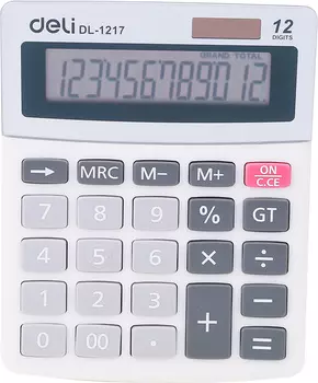 Калькулятор настольный Deli E1217 в ассортименте 12-разр.