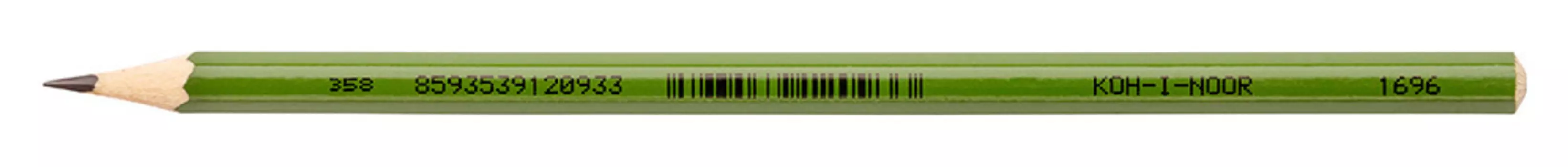 Карандаш ч/г Koh-I-Noor 169600200159RU 1696 HB шестигран. дерево зеленый