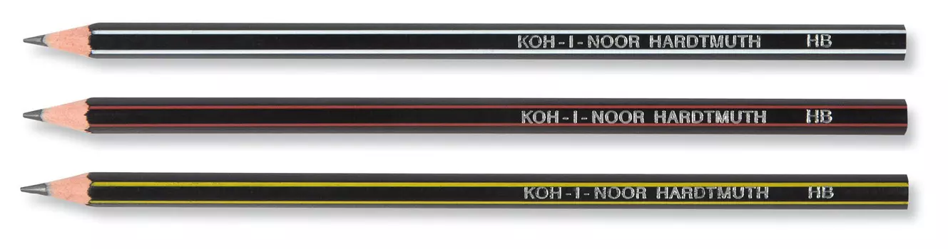 Карандаш ч/г Koh-I-Noor 1697012003KS 1697 HB шестигран. пластик ассорти