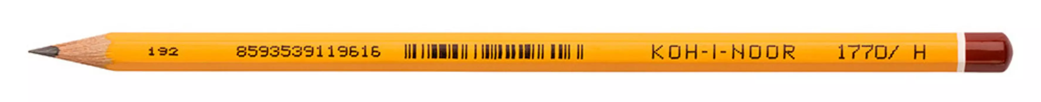 Карандаш ч/г Koh-I-Noor 177000H00167 1770 H шестигран. дерево желтый