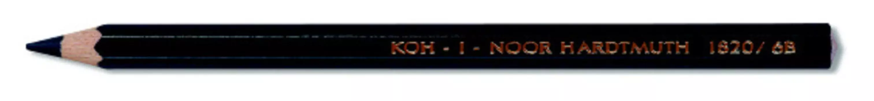Карандаш ч/г Koh-I-Noor Jumbo 1820 182006B015KS 6B шестигран. дерево черный Jumbo