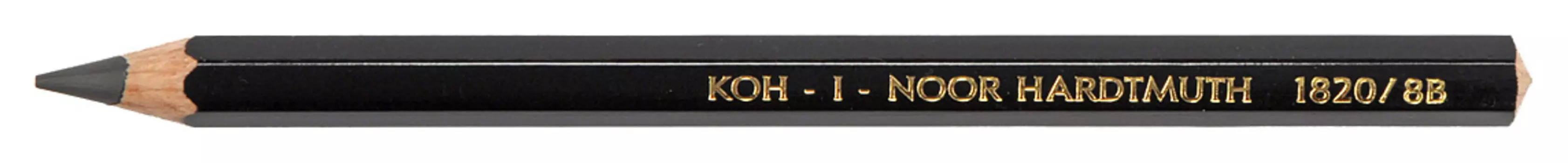 Карандаш ч/г Koh-I-Noor Jumbo 1820 182008B015KS 8B шестигран. дерево черный Jumbo