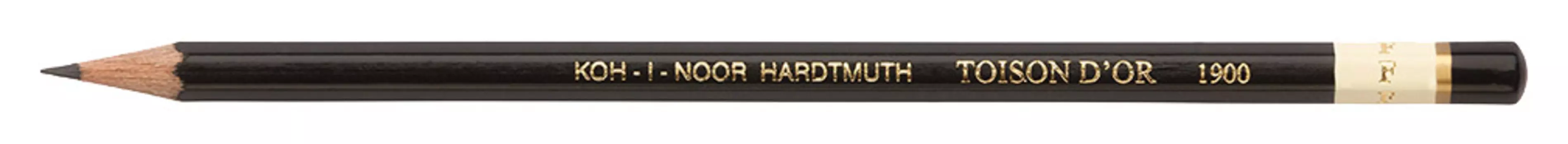 Карандаш ч/г Koh-I-Noor Toison D`or 1900 190000F00509 F шестигран. дерево черный