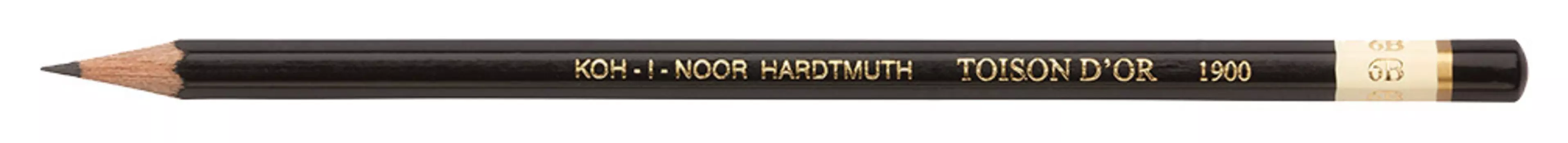 Карандаш ч/г Koh-I-Noor Toison D`or 1900 190006B00509 6B шестигран. дерево черный