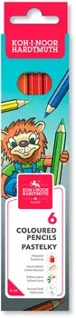Карандаши цв. Koh-I-Noor Lion 3551 3551006034KS дерево цветной корпус 6цв. коробка/европод.