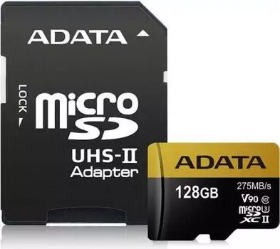 Карта памяти MICRO SDXC 128GB W/AD. AUSDX128GUII3CL10-CA1 ADATA