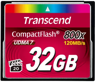 Карта памяти Transcend CompactFlash 800 32GB (TS32GCF800)