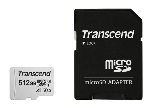 Карта памяти Transcend microSDXC 300S (TS512GUSD300S-A)