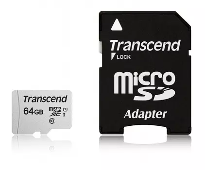 Карта памяти Transcend microSDXC 300S (TS64GUSD300S-A)
