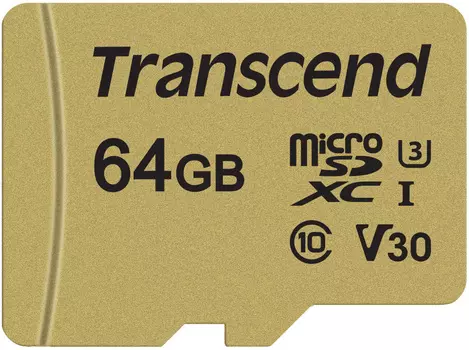 Карта памяти Transcend microSDXC 500S (TS64GUSD500S)