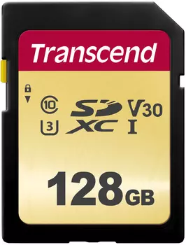Карта памяти Transcend SDXC 500S (TS128GSDC500S)