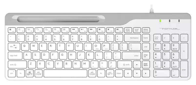 Клавиатура A4Tech Fstyler FK25 белый USB slim