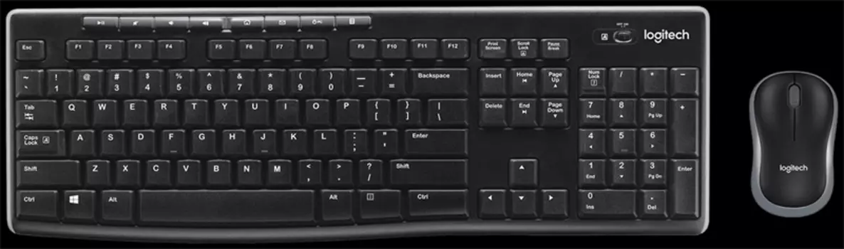 Клавиатура+мышь Logitech Wireless Desktop MK270 (Keybord&amp;mouse), Black, [920-004508./920-004518] (920-004508.)
