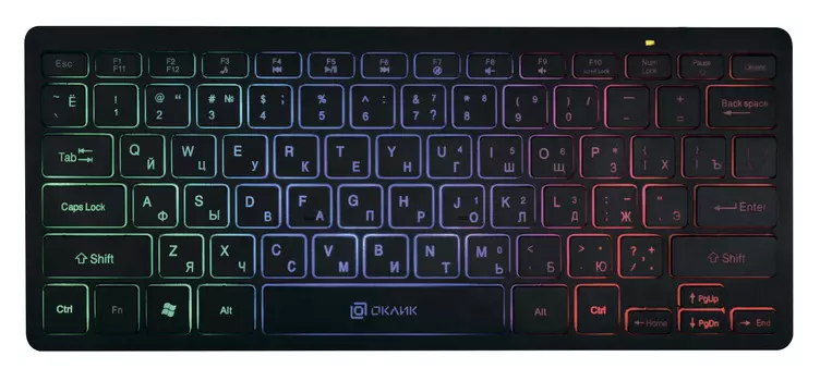 Клавиатура Оклик 300S черный USB