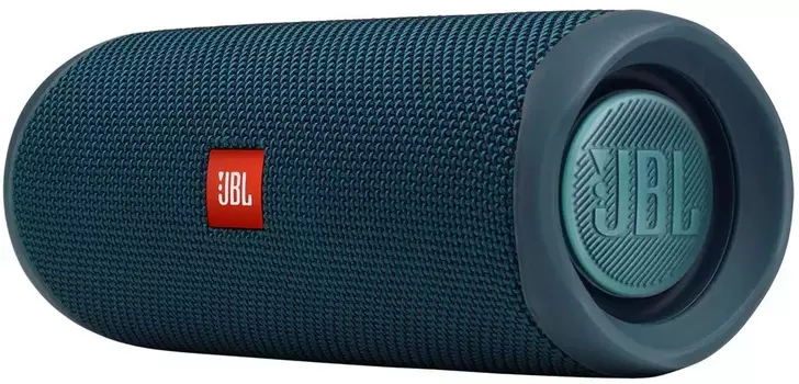 Колонка порт. JBL Flip 5 синий 20W 1.0 BT (JBLFLIP5BLU)