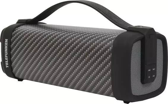 Колонка порт. Telefunken TF-PS1241B серый 12W 1.0 BT/USB (TF-PS1241B(КАРБОН))