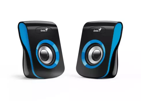Колонки компьютерные Geinus SP-Q180, 2.0, 2 x 3W RMS, USB-power, Blue