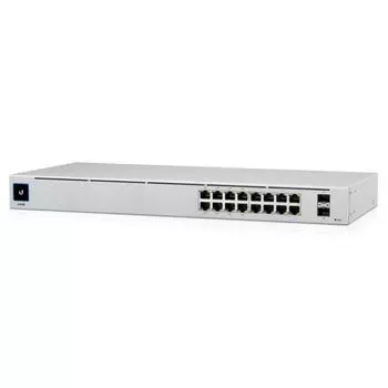 Коммутатор 16PORT 1000M 2SFP POE USW-16-POE UBIQUITI